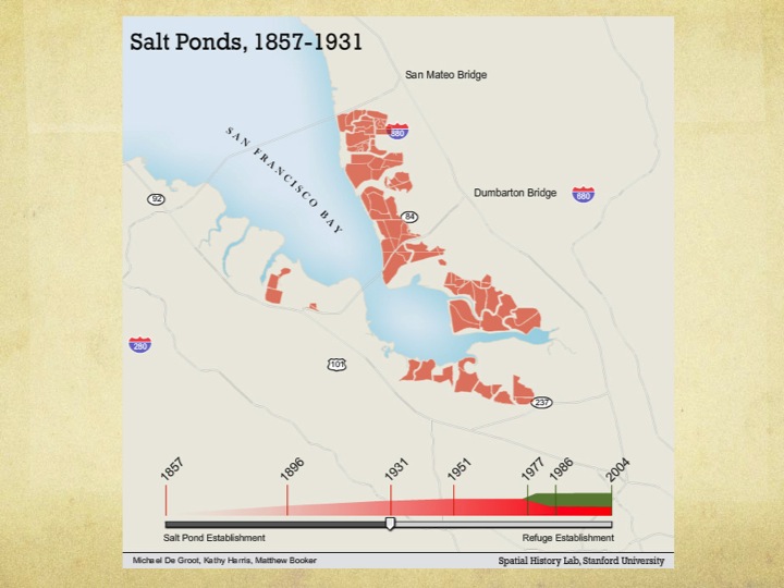 San Francisco Bay Salt Ponds, 1857-1931, graphic 